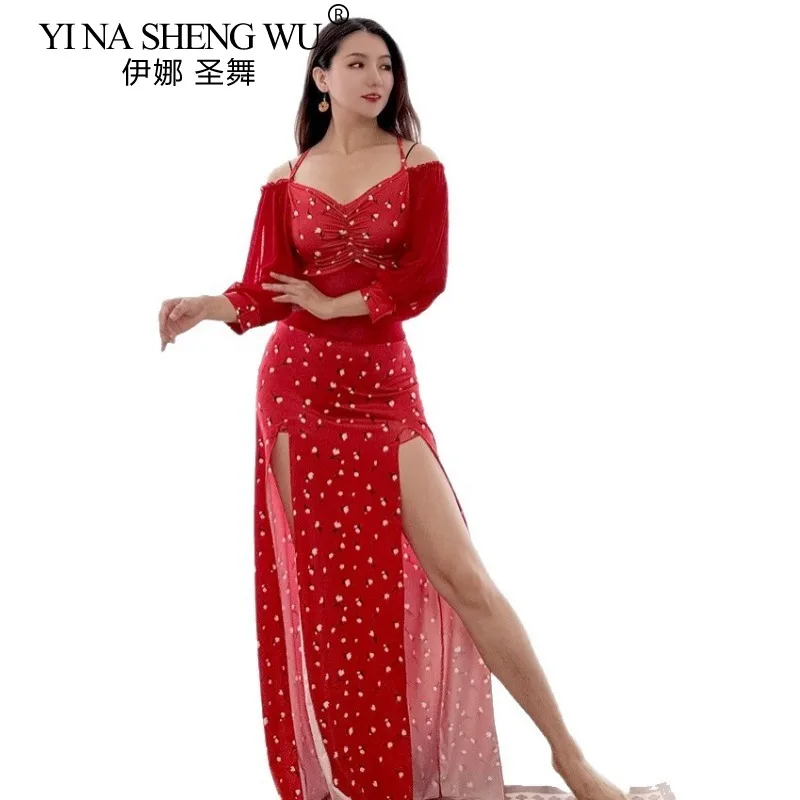 costume-de-danse-du-ventre-pour-femmes-sexy-maille-bloc-de-couleurs-tenue-de-danse-orientale-coupe-cintree-robe-d'entrainement-vetements-de-performance-pour-debutants-transparent