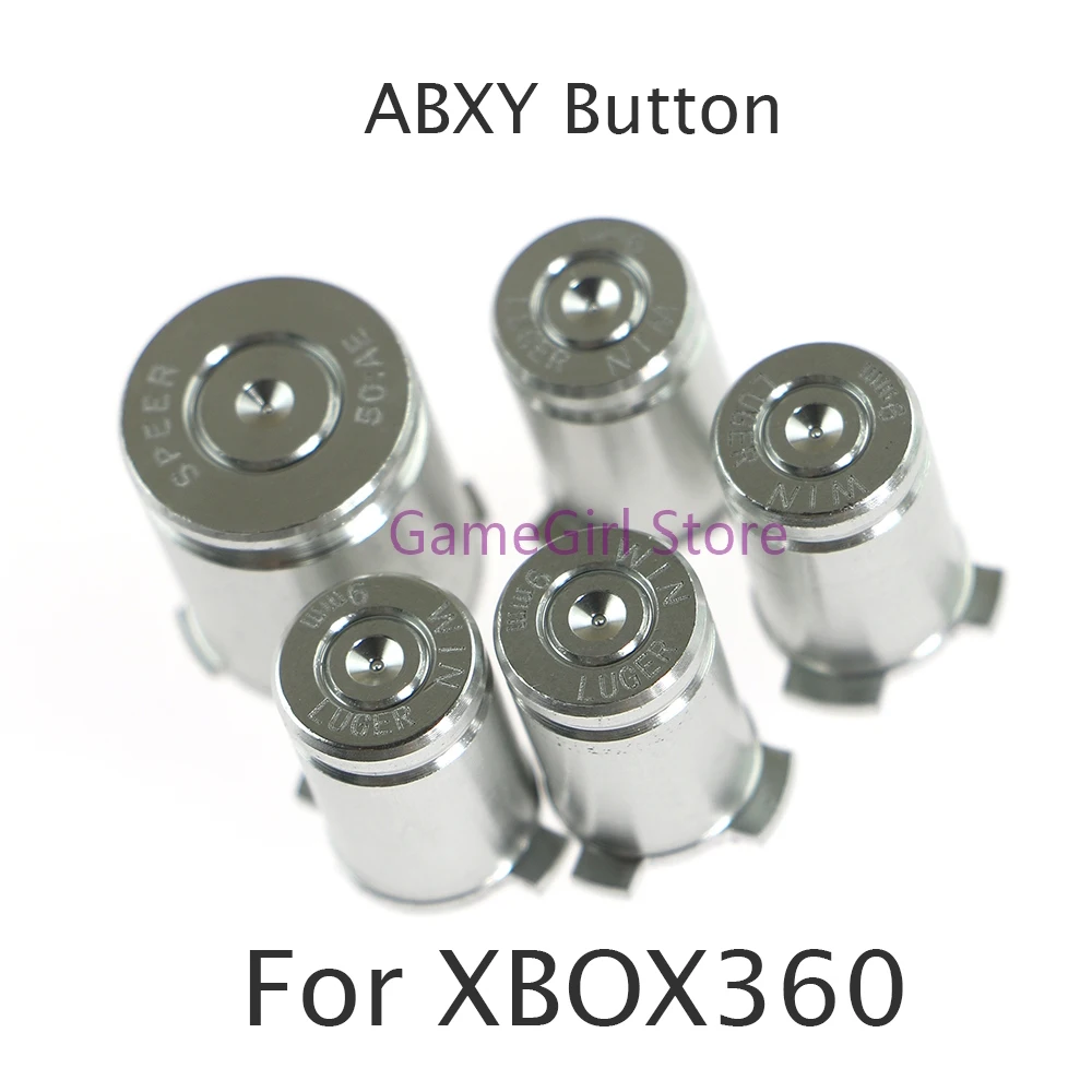 1Set 8 Colors 5 in 1 Metal ABXY Bullet Buttons Guide Mod Kit For for Xbox360 XBOX 360 Controller