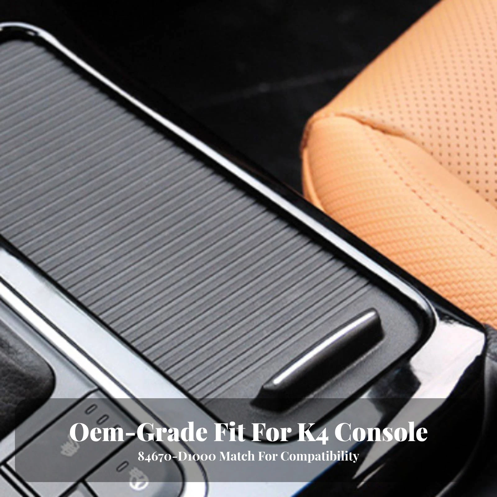 Retractable Cup Holder Cover Replacement Center Cup Holder Sliding Cover Car Accessory Easy to Install Sleek