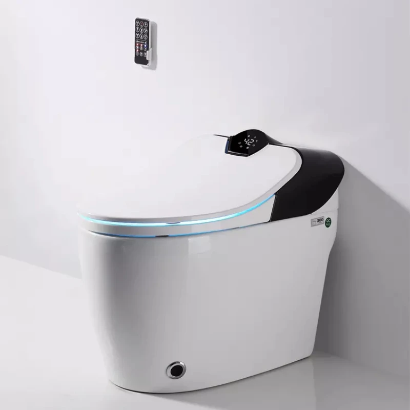 

Toilet Kamar Mandi Hitam Otomatis Otomatis Buka Sendiri Elektronik Toilet Satu Potong Toilet Cerdas Cerdas dengan Bidet