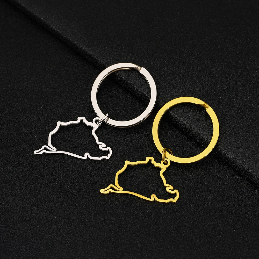 SONYA Hot-selling New Business-Style Stainless Steel German Car Racing Nüboerlin Pendant Keychain Decoration