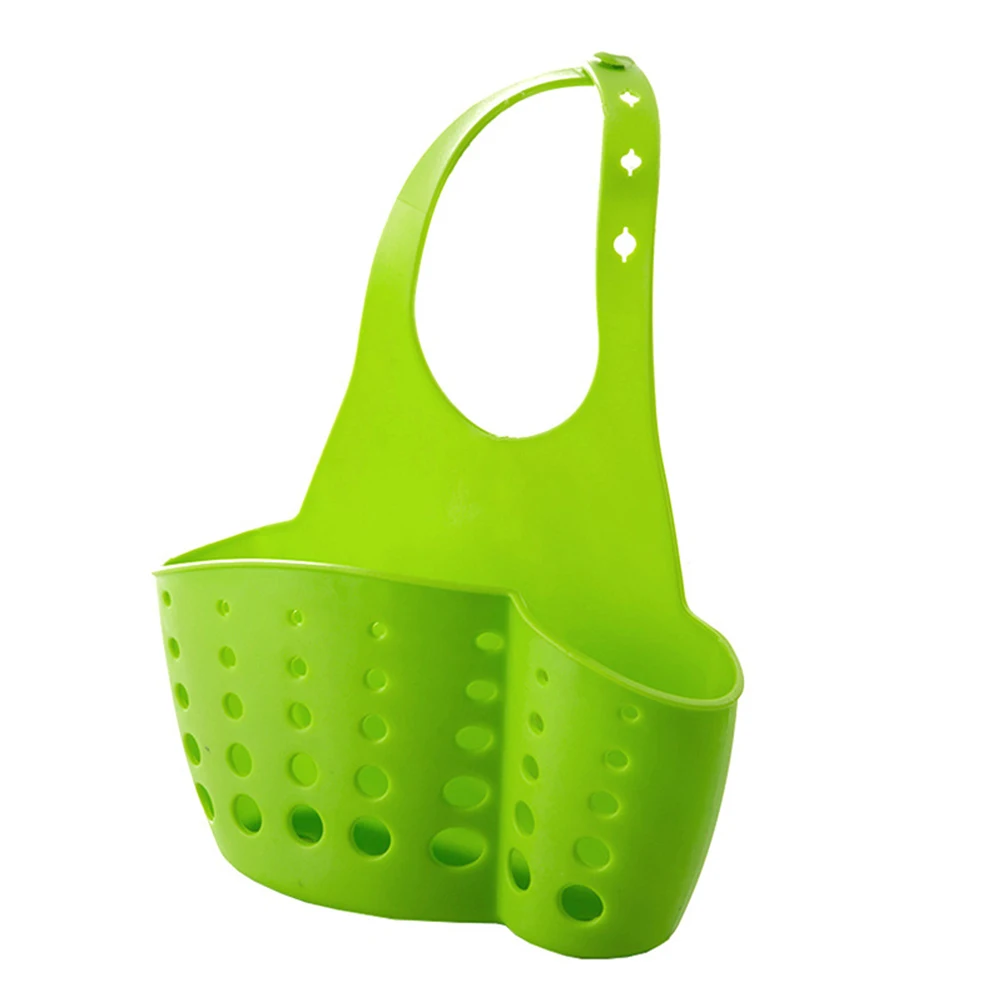 

5 pcs Adjustable Snap Baskets Kitchen Bathroom Hanging Storage Drain Sponge Holders Sink Organizer Racks L Size Random