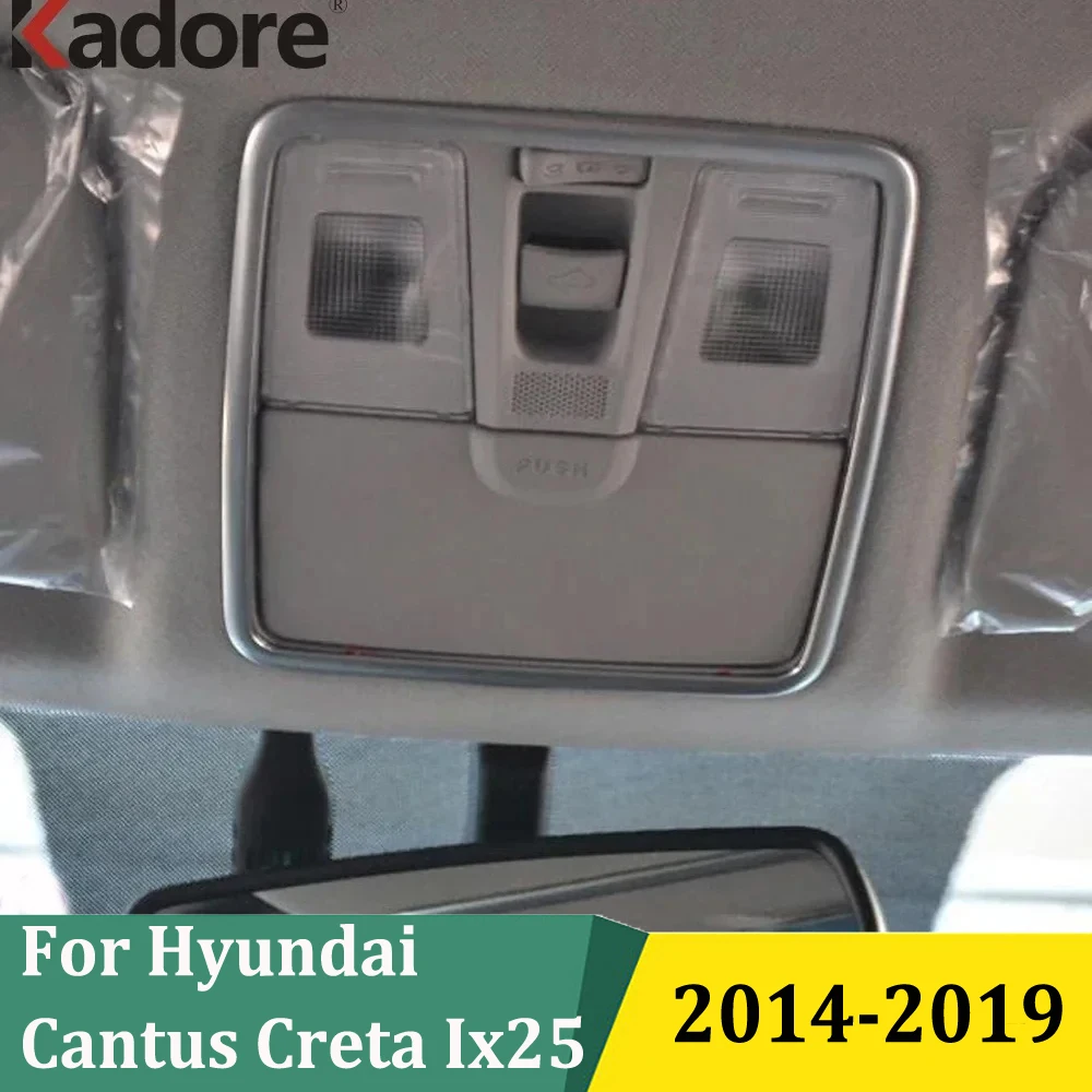 

For Hyundai Cantus Creta ix25 2014-2018 2019 Front Rear Reading Light Lamp Decoration Cover Trim Car Interior Accessories Matte