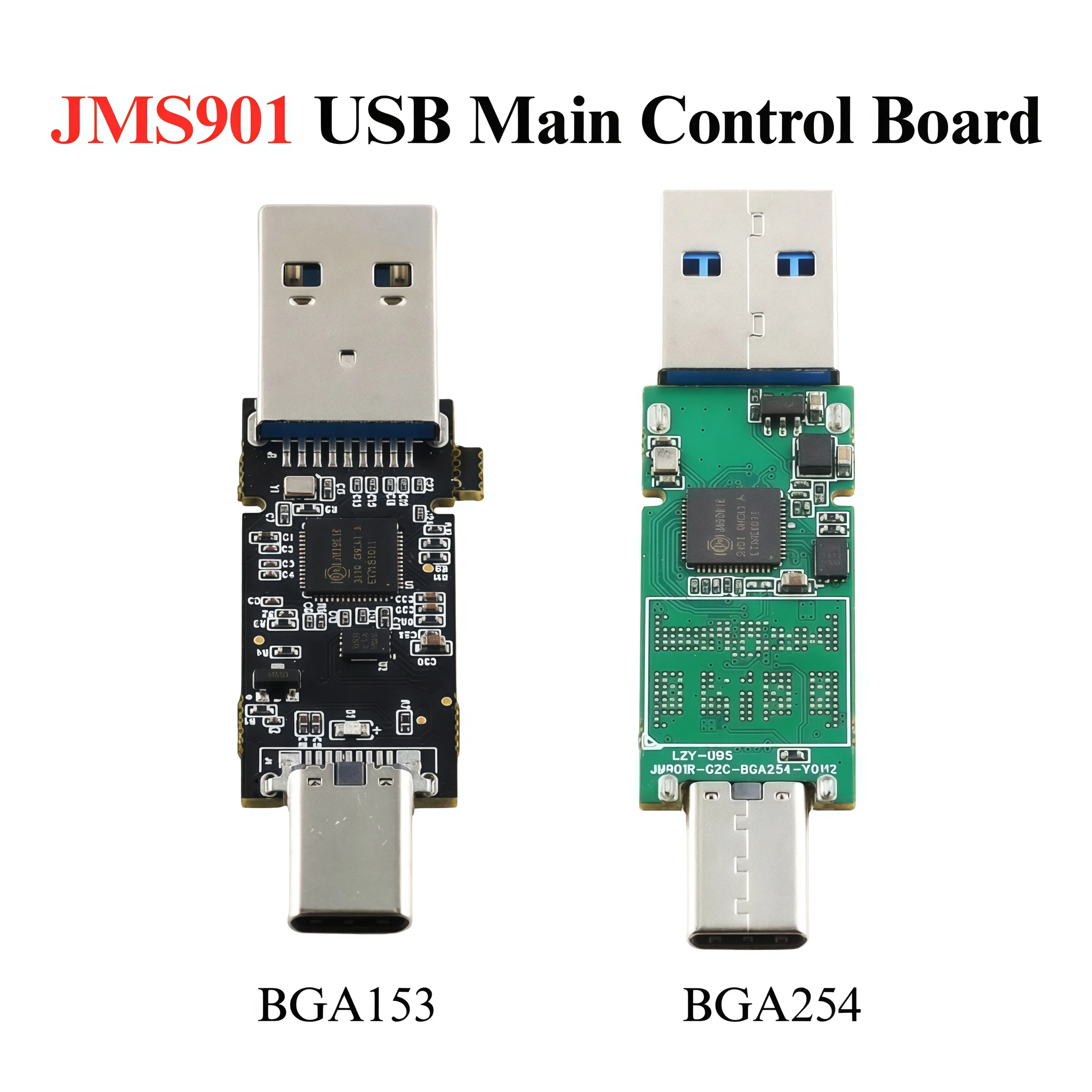 USB Main Control Board for USF 2.0 2.1 Chip High Speed USB 3.1 Type-C Dual Interface BGA254 BGA153 Solder JMS901