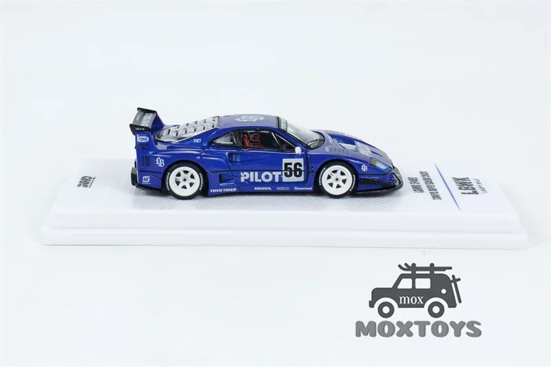 INNO 1:64 LBWK F40 Tokyo Auto Salon 2024 #56 Blue Diecast Model Car