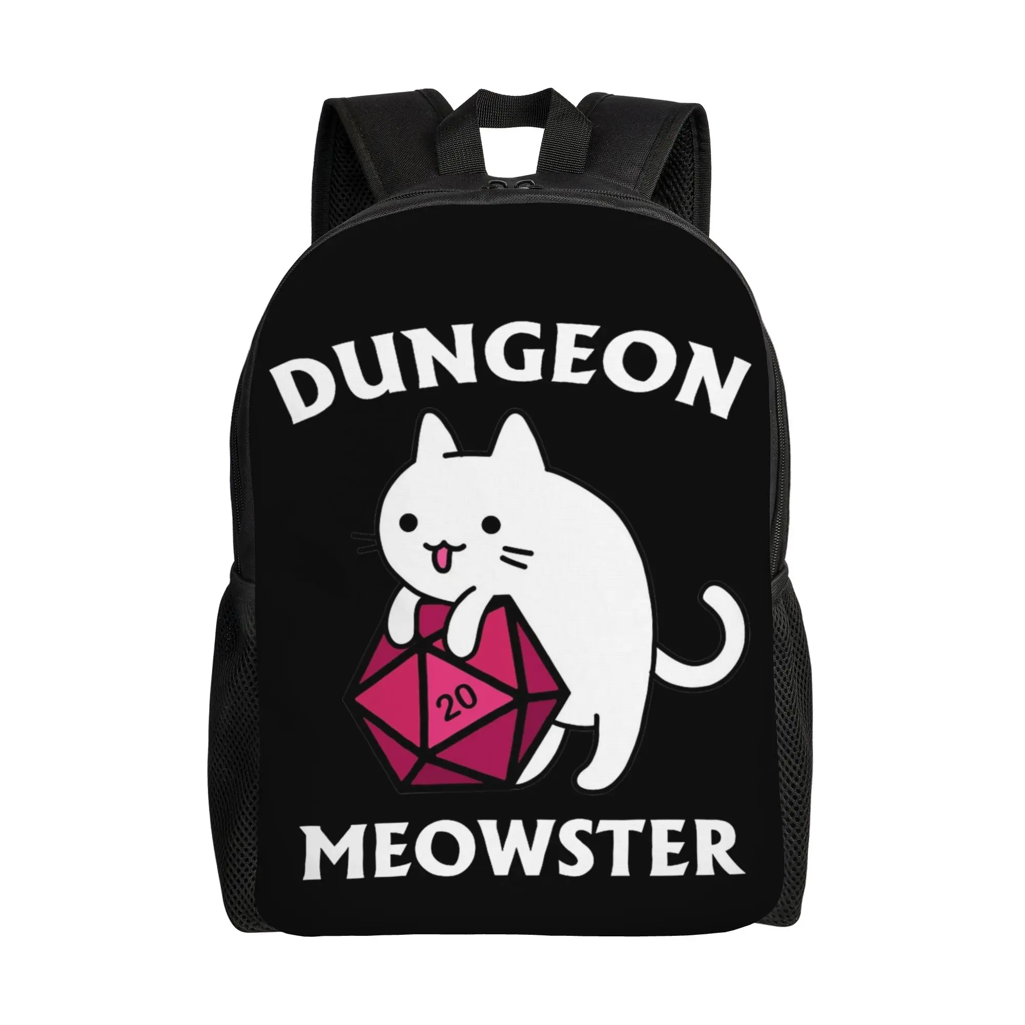 

Рюкзак Dungeon Master Cat Teenage с карманом для ноутбука, студенческий/деловой рюкзак Dungeon Dragon для мужчин и женщин, сумка через плечо