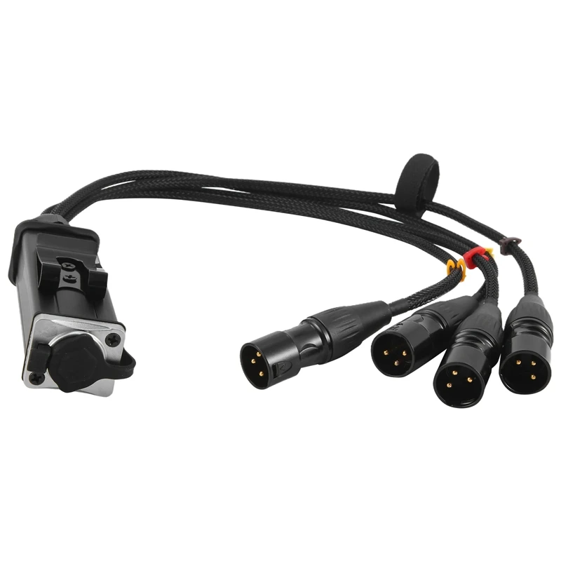 

Экранированный кабель RJ45 CAT5 к 4-канальному 3-контактному разъему XLR, многосетевой кабель приемника для Stage Studio-Y96A