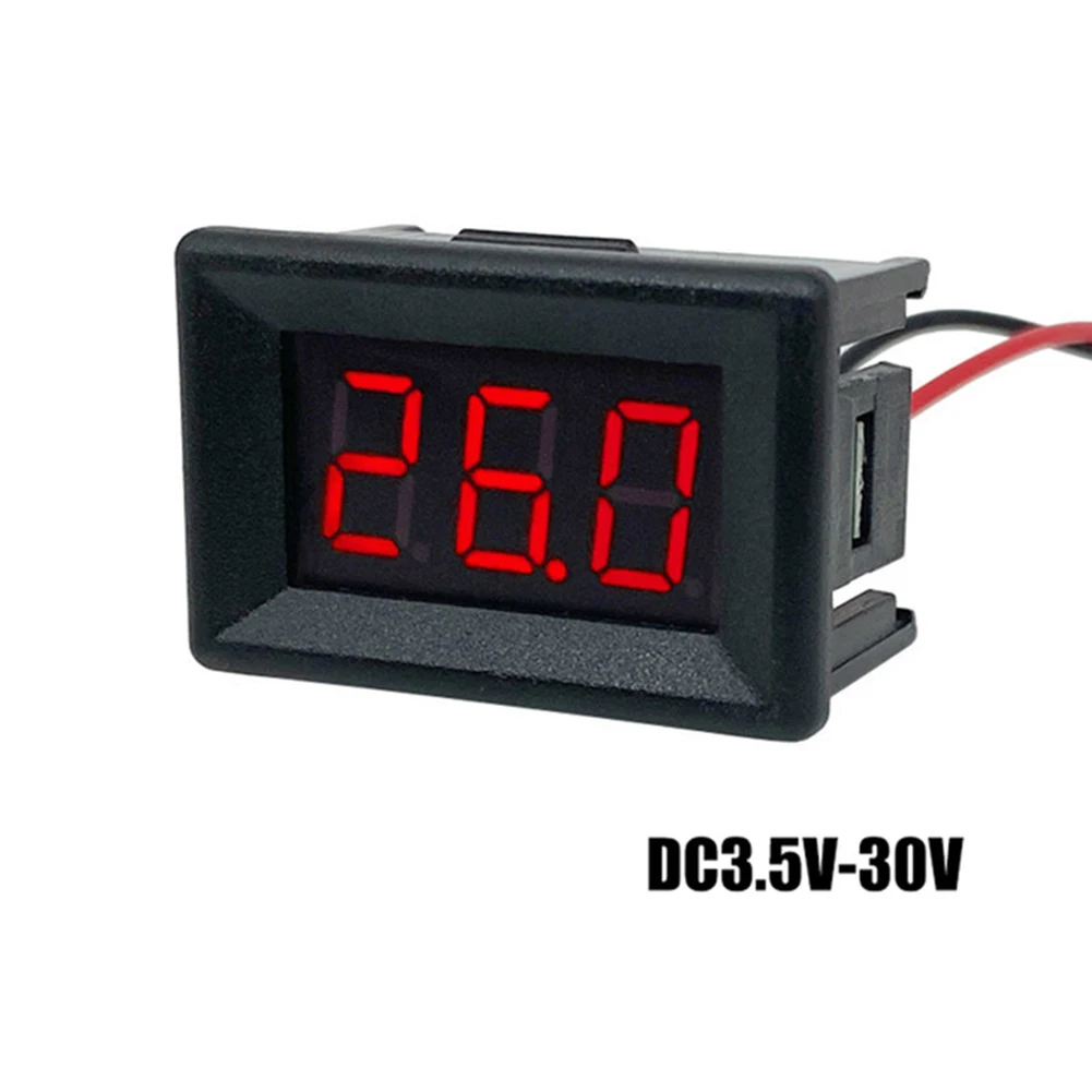 10-1 قطعة 0.36 بوصة DC0-30V 3 بت الجهد متر الفولتميتر تستر الرقمية LED وحدة عرض صغيرة لأدوات السيارات السيارات
