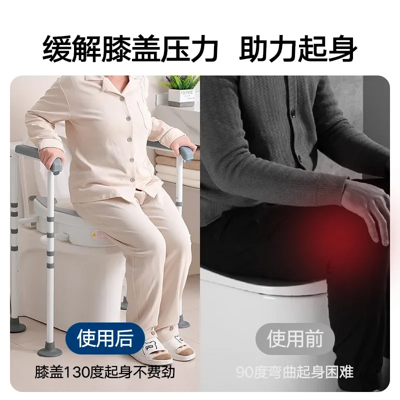 The elderly, pregnant women, toilet is heightened, shelf is raised for household patients after surgery, and the toilet