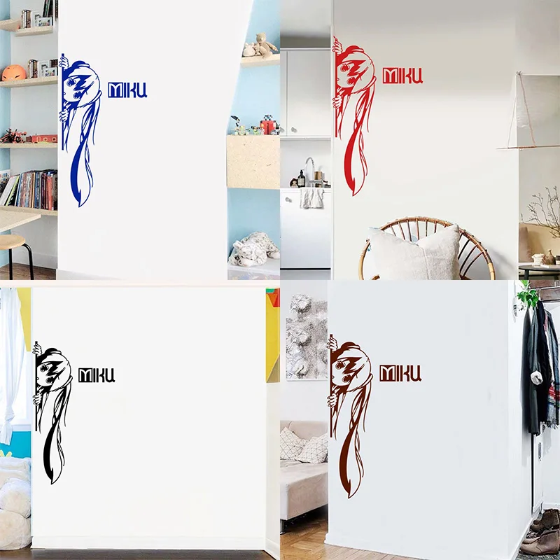 

Hatsune Miku Wall Stickers Anime Stickers Dormitory Entrances Creative Background Wall Stickers Decorative Paintings Wallpaper