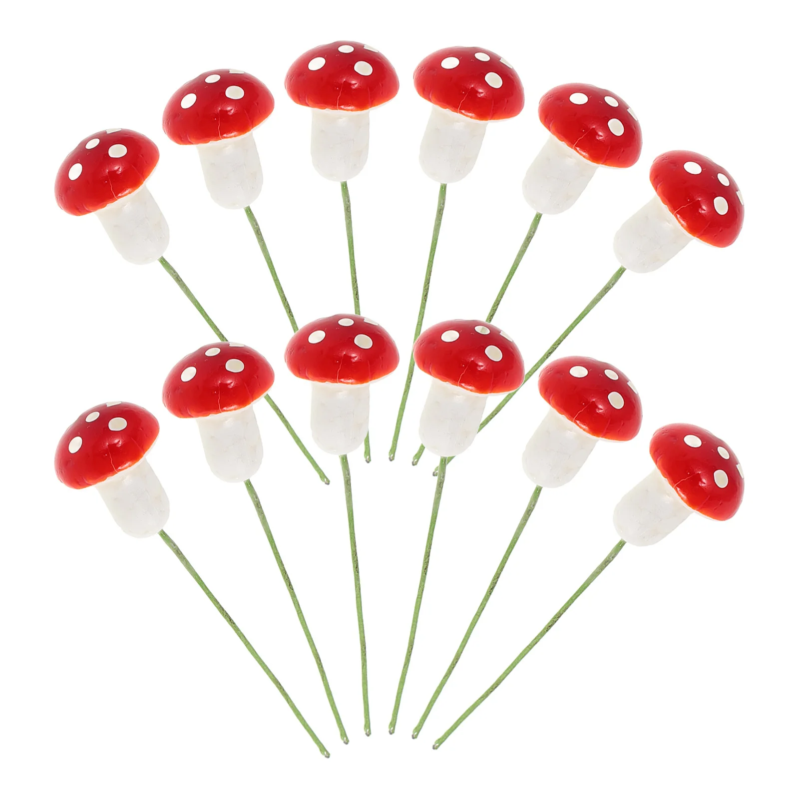 

12pcs Christmas Hanging Pendants Mushroom Design Decor For Home Office Party Tree Xmas Garden Ornament Red Simulation