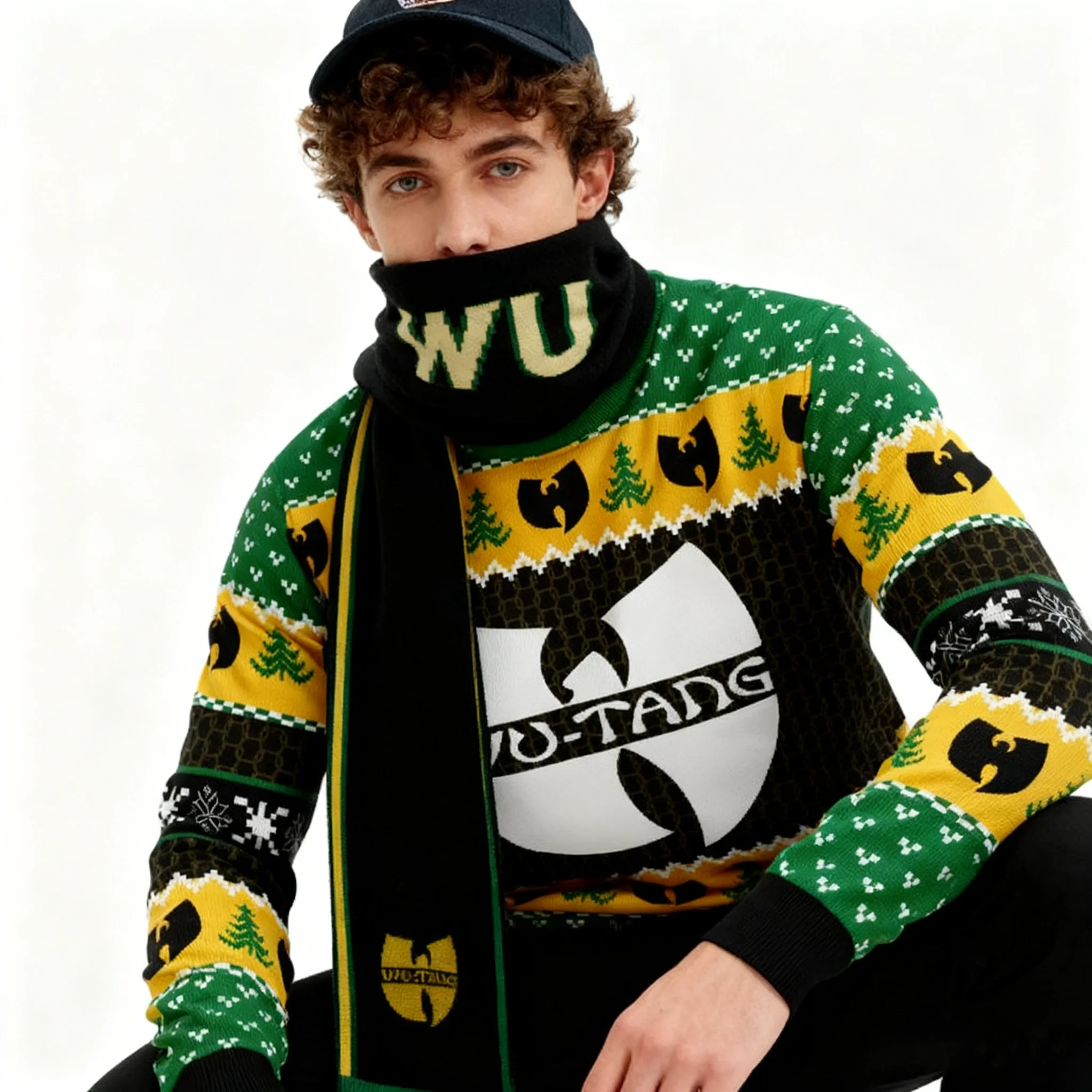 المتشددين الهيب هوب العصرية عيد الميلاد سترة قبيحة للرجال الشتاء سترة جولة الرقبة 3D الطباعة مريحة رقيقة باردة مريحة