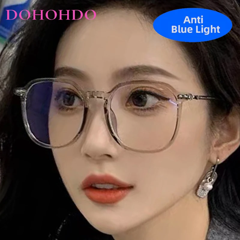 

Classic Round Frame Women Optical Eyeglasses Brand Designer Anti-Blue Light Glasses Computer Eye Protection Unisex Eyeglasses