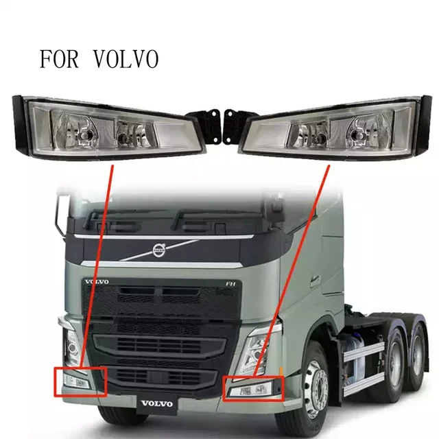 Volvo fh16トラックフォグランプ用ヨーロピアントラクターボディパーツ 