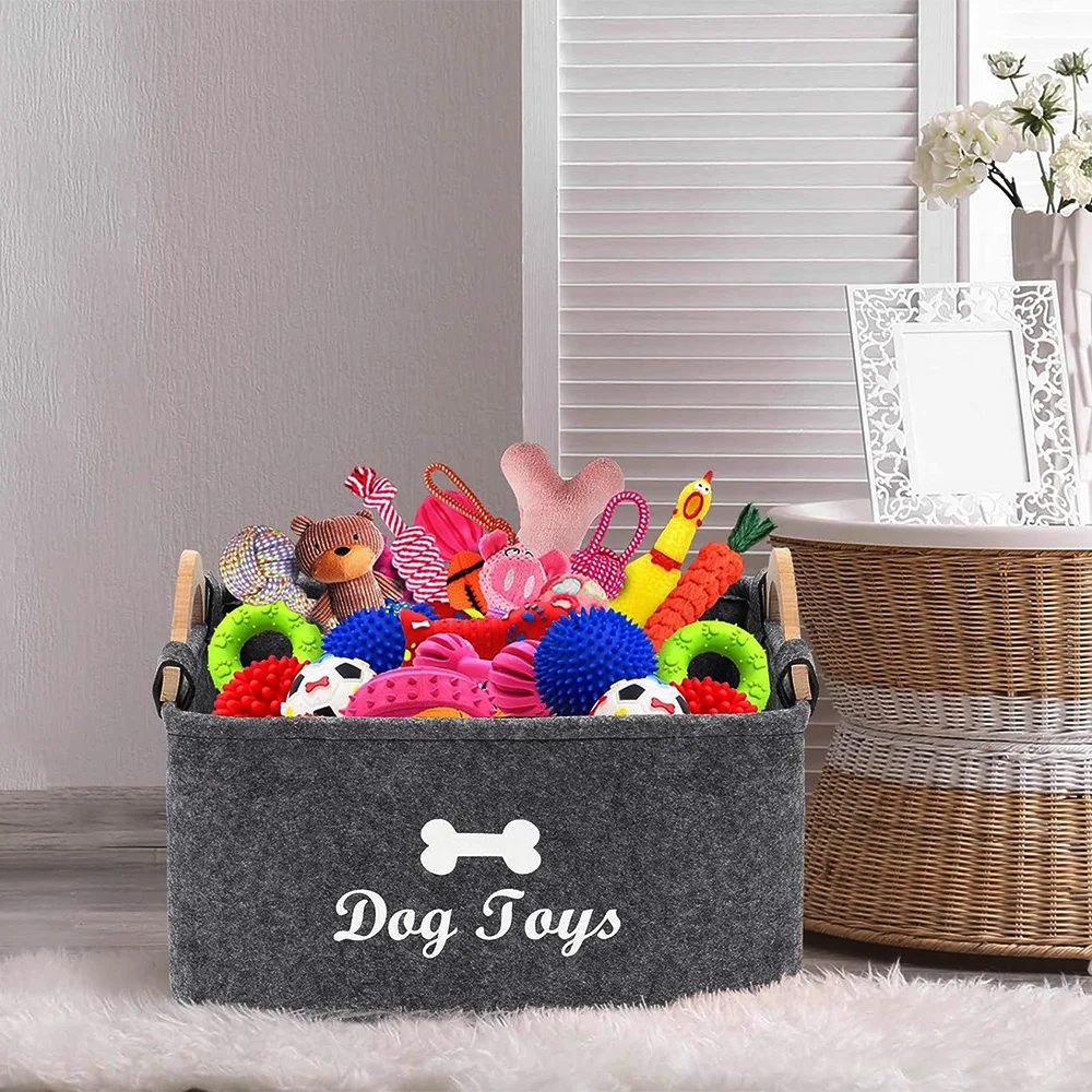 Felt Pet Toy Storage Box 5