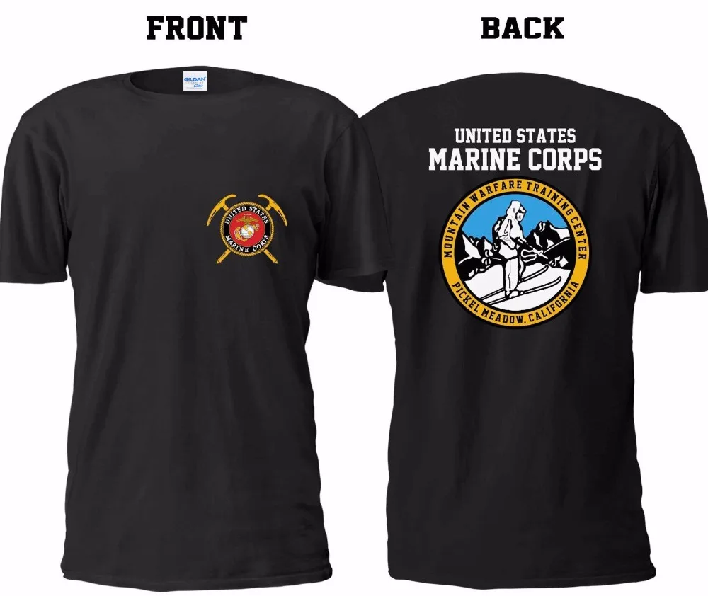 Hot Sale Short Sleeve 100% Cotton Short Sleeve O-Neck New Marine Corps Mountain Warfare Trainer Center Tee Shirt Fashion Funny