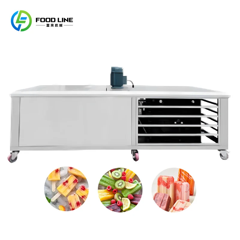 Automatic Commercial Frozen Dessert Equipment With Stable Cooling Performance Ice Pop Machine