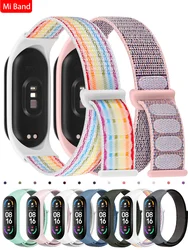 Nylon loop For Xiaomi Mi Band 7-7 nfc smartwatch Wristband Sports smart Replacement Bracelet Correa Mi band 7 6 5 4 3 watchbands