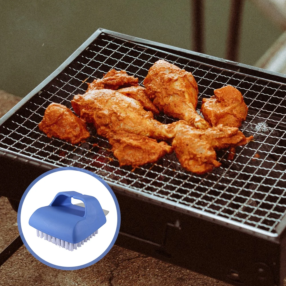

Grill Cleaning Brush BBQ Tool Rack Cleaner Barbecue Shovel Oven Scraper Pp Accessories Stainless Steel PP Nylon Portable
