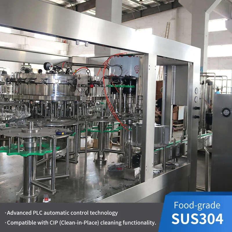3-in-1 Washing Filling Capping Machine for Plastic Bottles Automatic Bottling Equipment