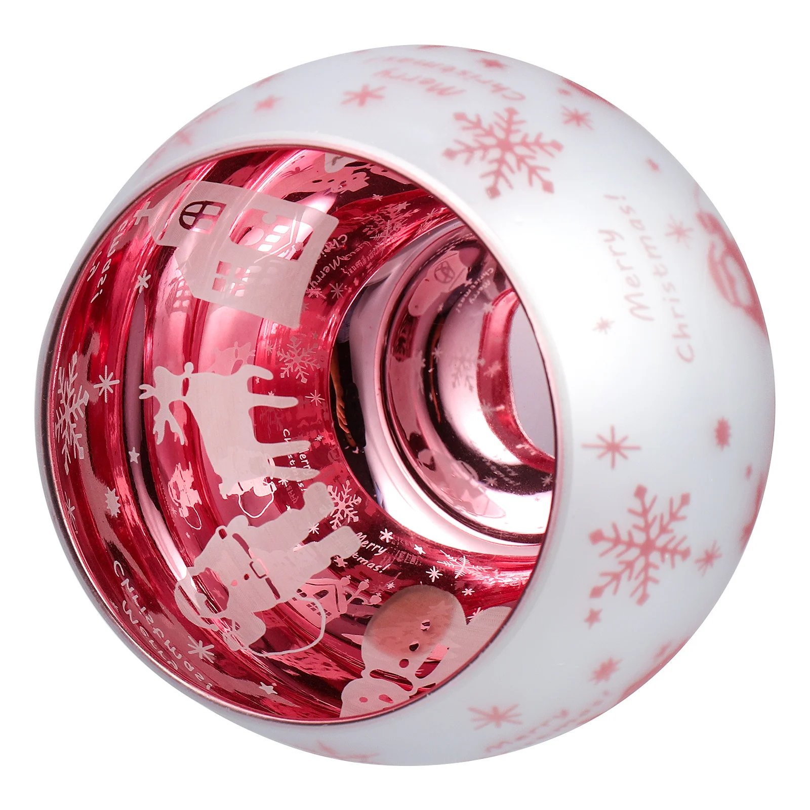 

Christmas Centerpieces for Dining Table Cup Aromatherapy Glass Candlesticks Tealight Holder Empty