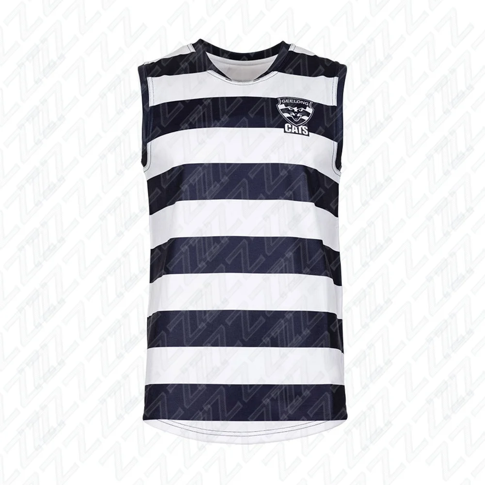 Girondins, Youth Training Vest, Sports and Fitness Vest, Sleeveless Australian Football Jersey, Replica Team Uniform