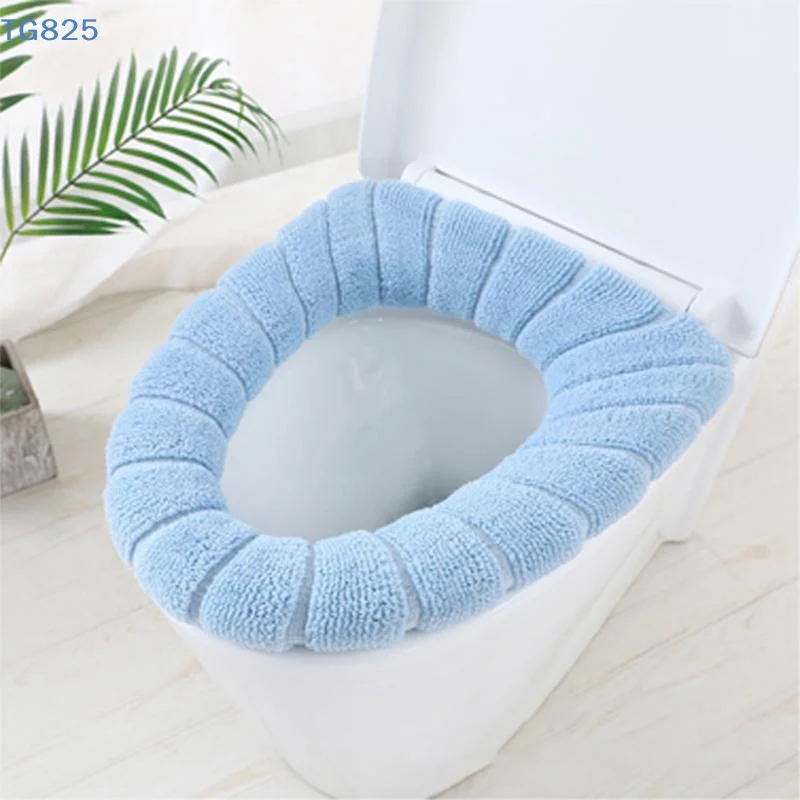 【AN】1Pcs Bathroom Toilet Seat Cover Soft Warmer Washable Mat Cover Pad Cushion Seat view 2