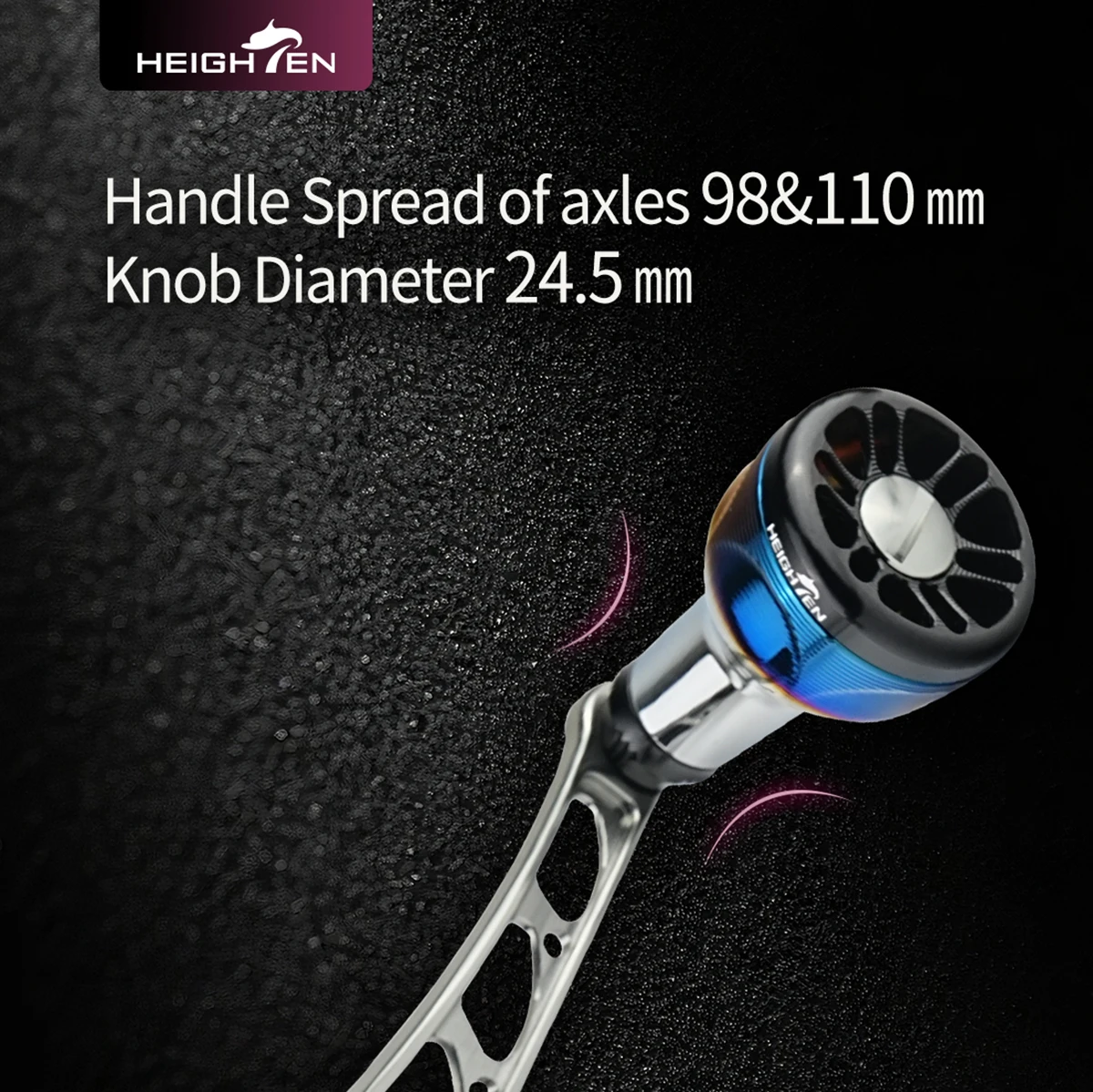 HEIGHTEN Spinn rollen griff 98mm für Shimano Daiwa Spinn rolle – Detail 1