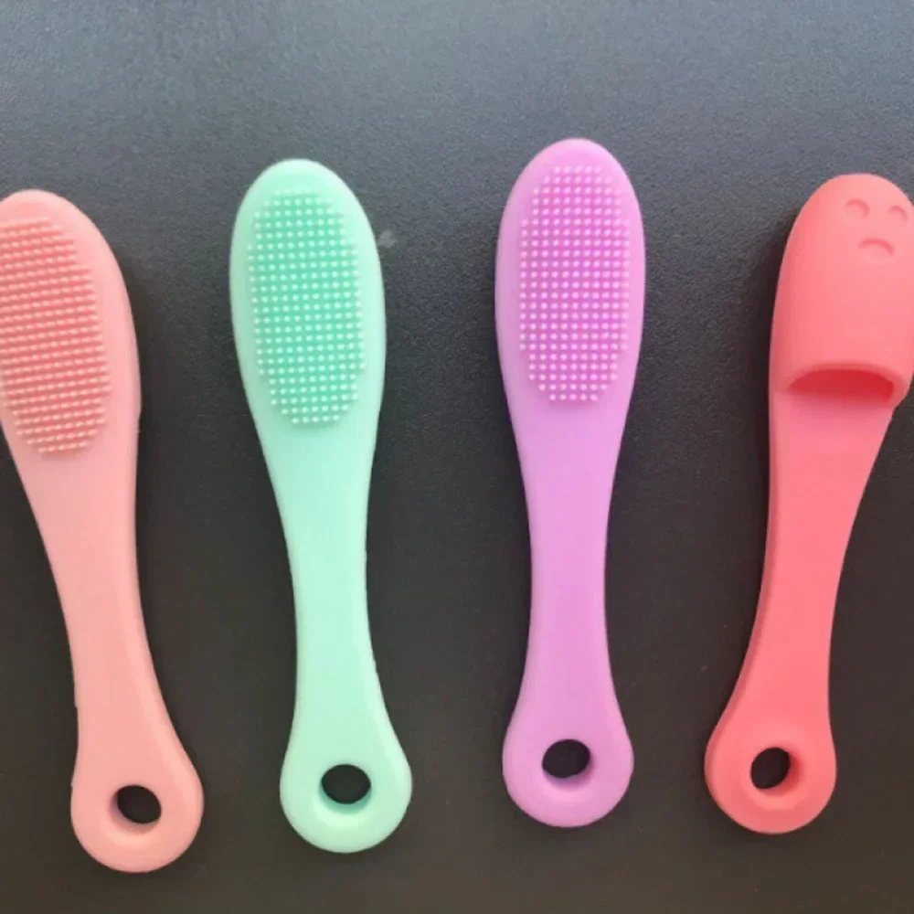 Finger Shape Silicone Face Cleansing Brush Facial Cleanser Pore Cleaner Exfoliator Face Scrub Washing Brush Skin Care Tools