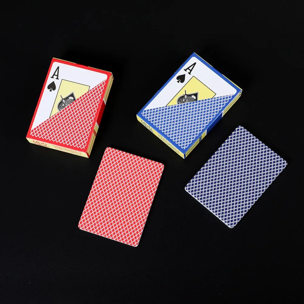 Durable Waterproof Playing Card Scrub Smooth Poker Club Cards Large Font PVC Plastic Texas Hold'em for All Poker Games