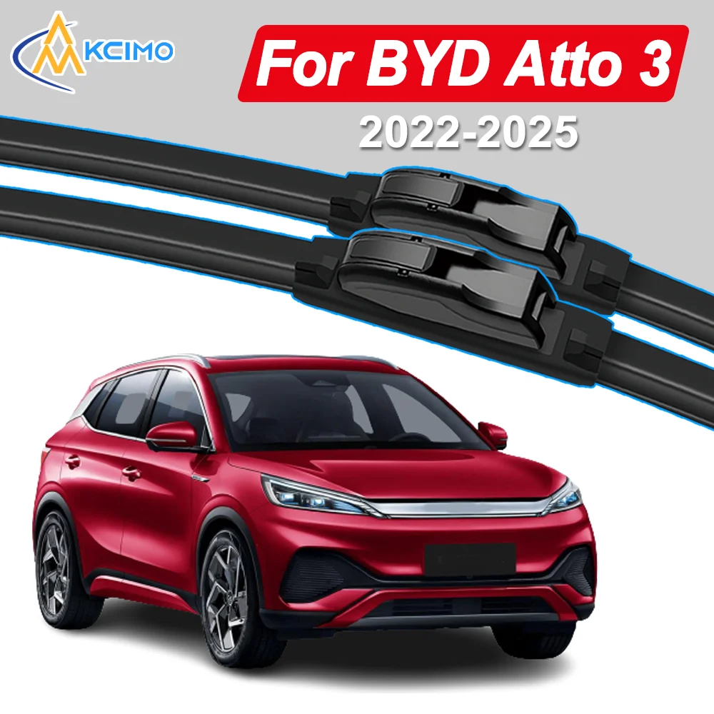 

2Pcs Front Windshield Wiper Blades For BYD Atto 3 2022-2025 Long-Lasting Windscreen Window Car Accessories