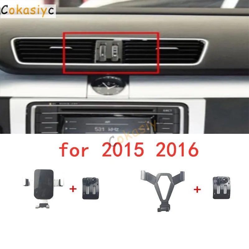Suporte de Telefone Móvel para Carro em Plástico com Ligação por Gravidade para Volkswagen VW Passat B7 2012-2016