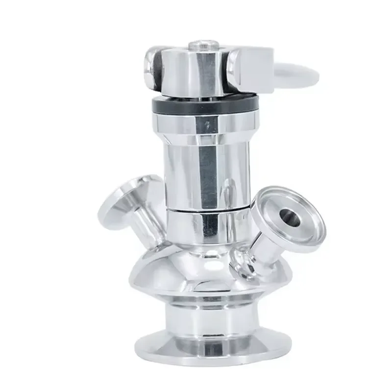 Stainless Steel SS316 Aseptic Liquid Sampling Valve for Beer Brewing Sanitary Manual Pneumatic Shutoff Valve