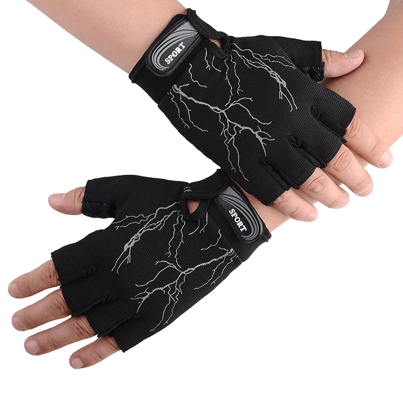 Unisex Fitness Gym Gloves Weight Lifting Half Finger Crossfit Workout Bodybuilding Cycling Bicycle Bike Outdoor Sports Gloves