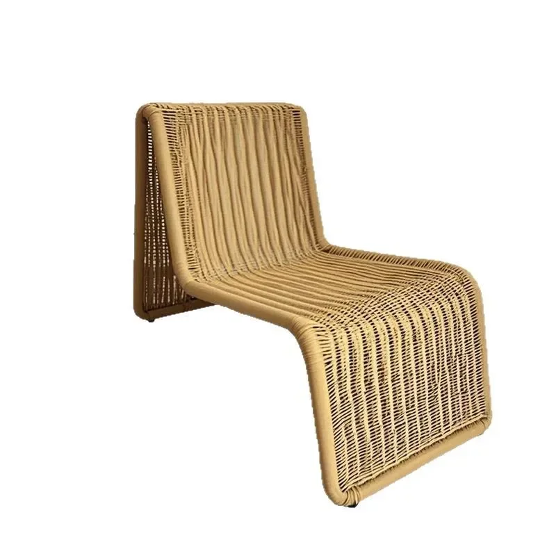 Outdoor creatieve rotan bank tuin binnenplaats balkon kunst