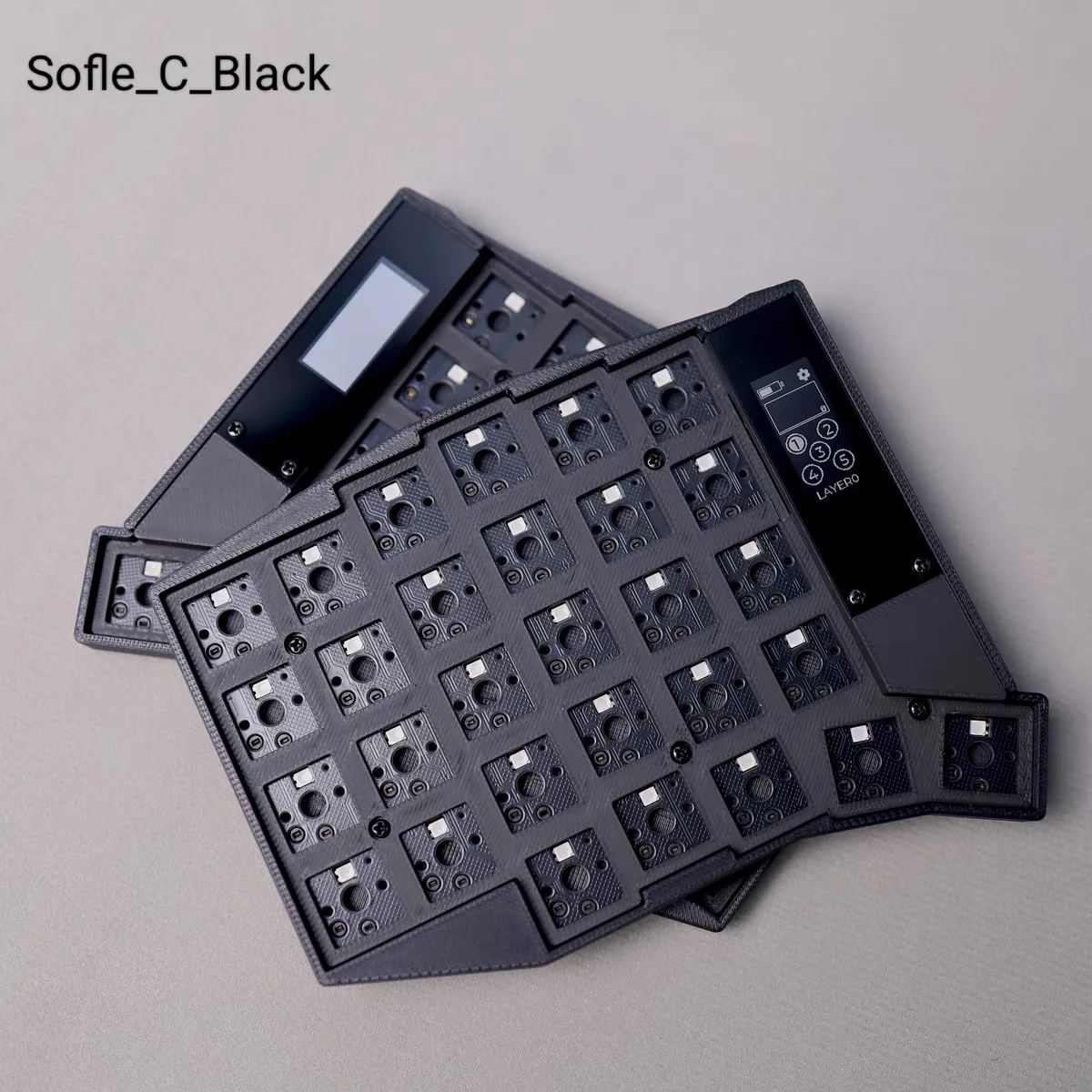 ワイヤレス分割キーボード 新型ワイヤレスSofle 58キー ローラー