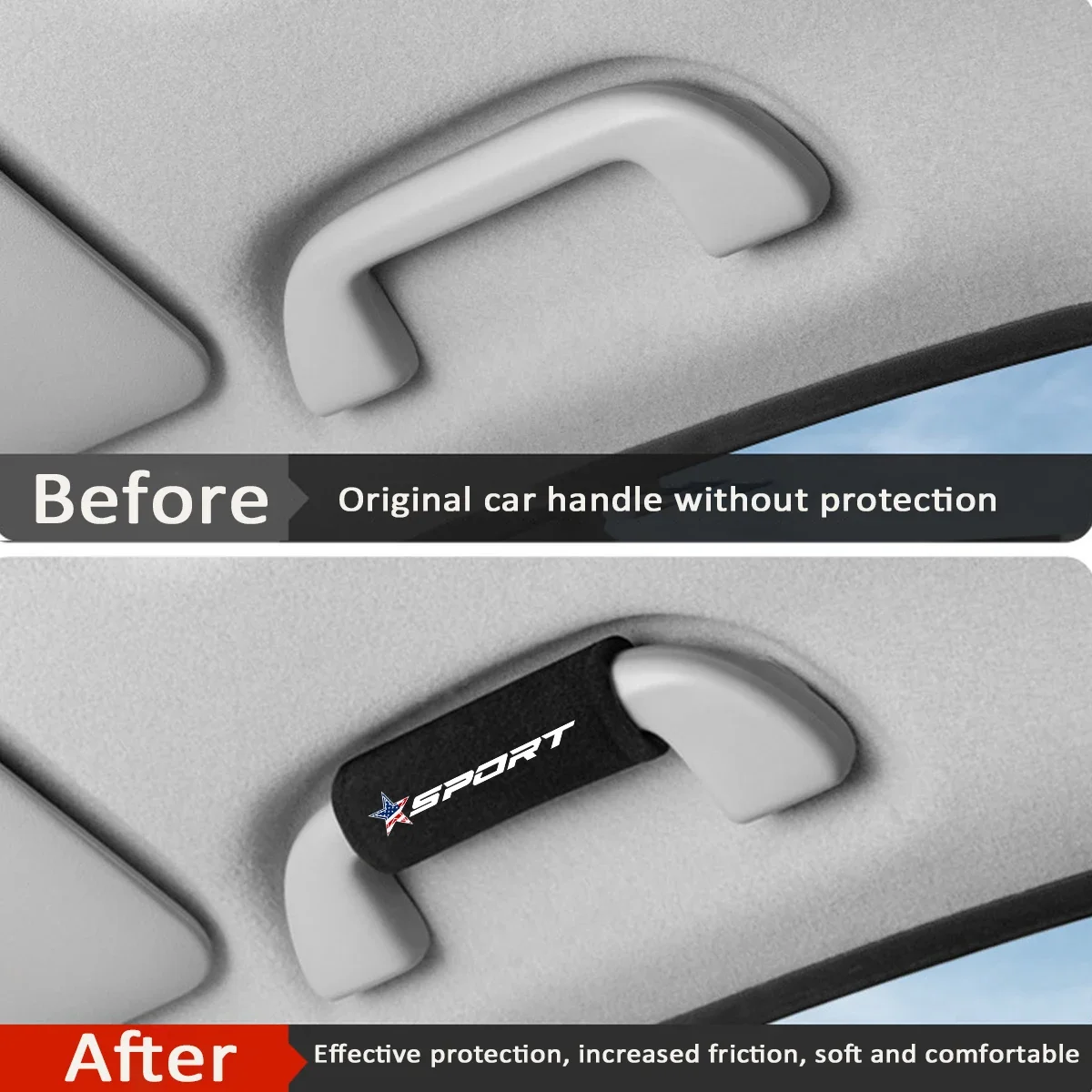 1pc Fluff Car Roof Door Handle Protector Covers For Tesla Model 3 MG RAM Chevrolet Cruze Toyota Ford Focus 2 4 MK2 MK3 Fiesta 5