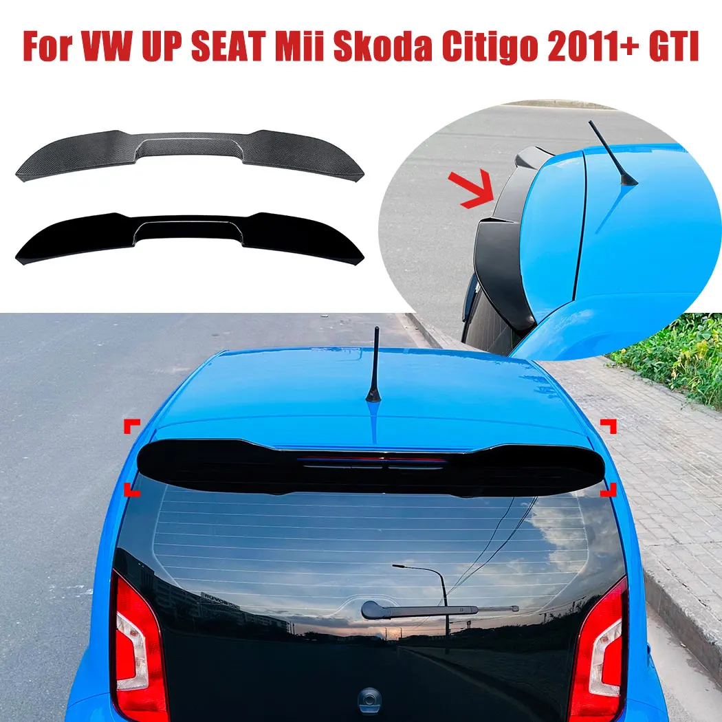 Car Roof Trunk Splitter Top Rear Wing Fixed Wind Wing Spoiler For VW UP SEAT Mii Skoda Citigo 2011+ GTI Body Guard Accessories