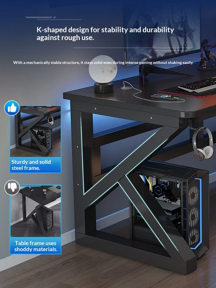 Electric Height Adjustable Sit Stand Computer Desk L Shaped Gaming Desk Home Office Study Foldable Space Saving Gaming Desk Desk