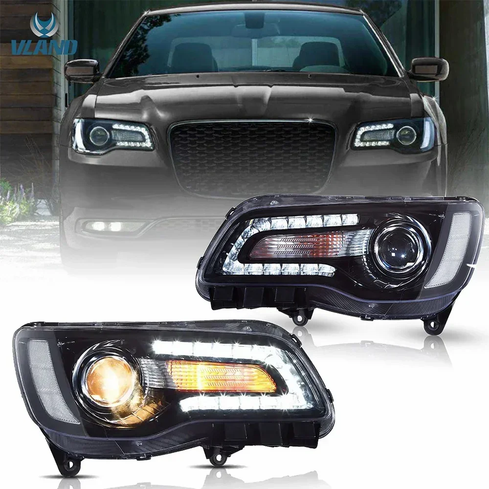 

VLAND LED Headlights For Chrysler 300/300C 2011-2014 2nd Gen LD (Bulbs needed)