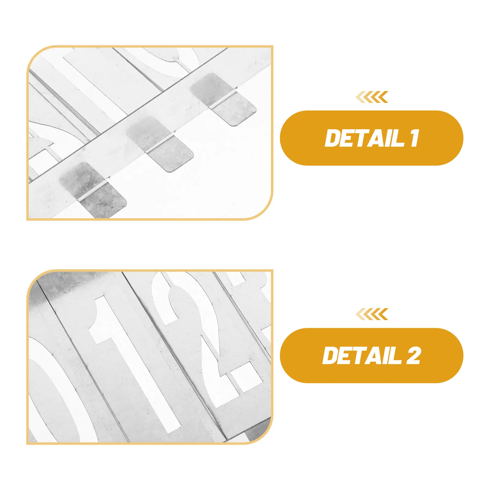 1Set Metal Spray Paint Number Stencil Reusable For Stencils For Wall Painting Home Decor Hollow Template