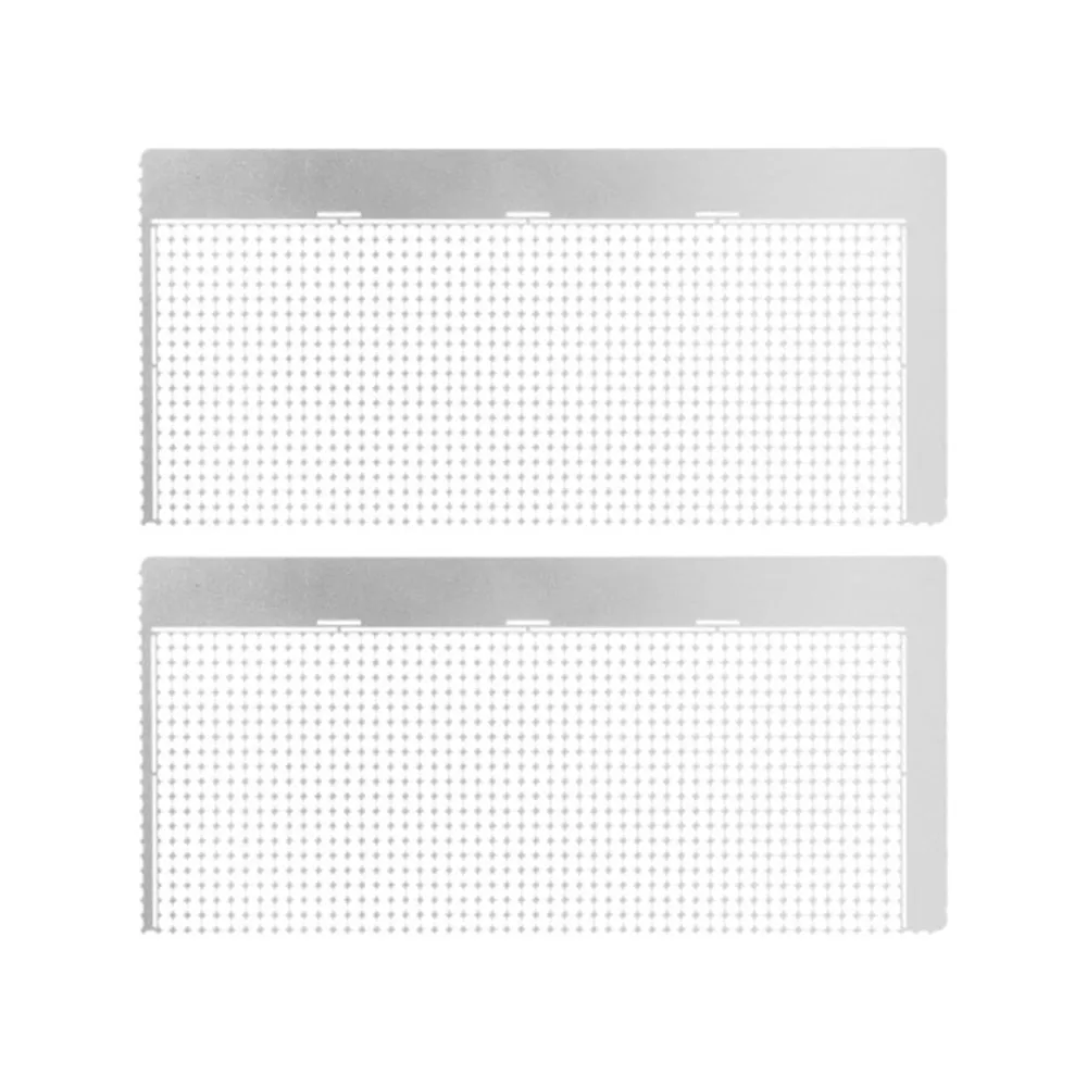 2 PCS Stainless Steel Rhinestone Placement Ruler Nonstick Coating Circular Grid Mesh Grid Alignment Tool 1020 Holes
