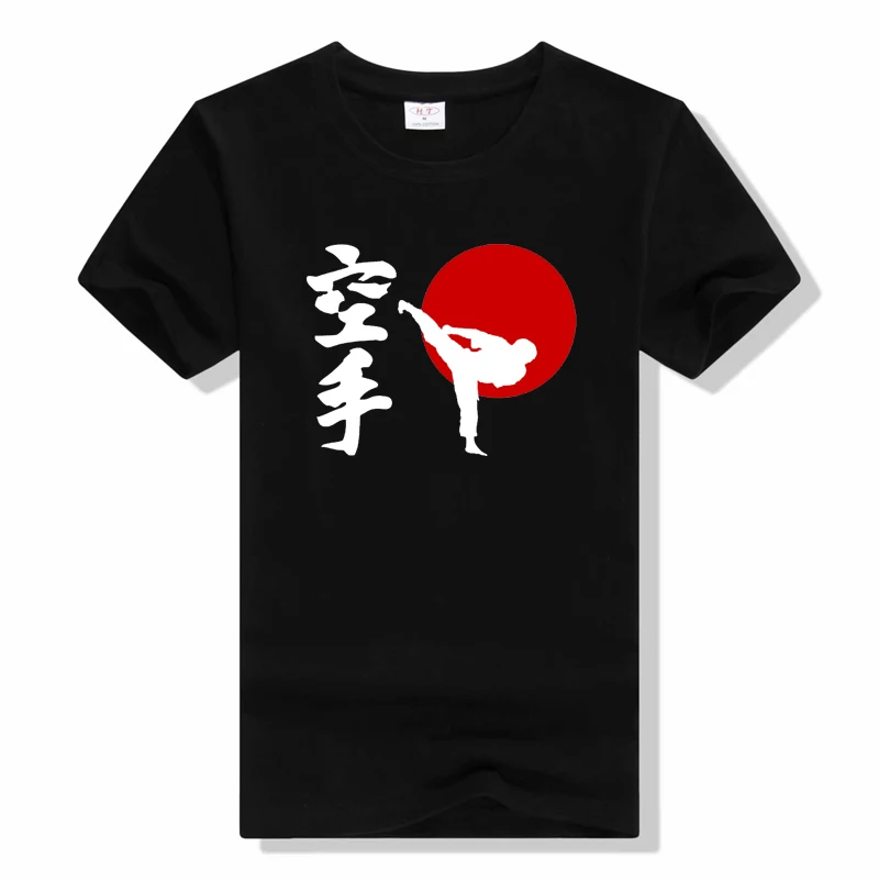 Kyokushin Karate T Shirt Mens Cotton Short Sleeve Hieroglyph Kyokushinkai Kyokushin Top Tees tshirt casual o-neck t shirts