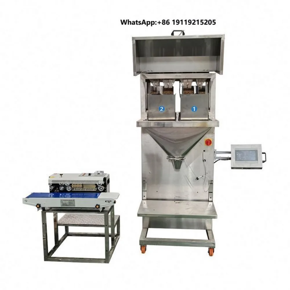 Semi Automatic 5kg 10kg Nuts Sugar Grain Filling Machine 1kg 2 kg Maize Flour Paper Bag Packing Machine