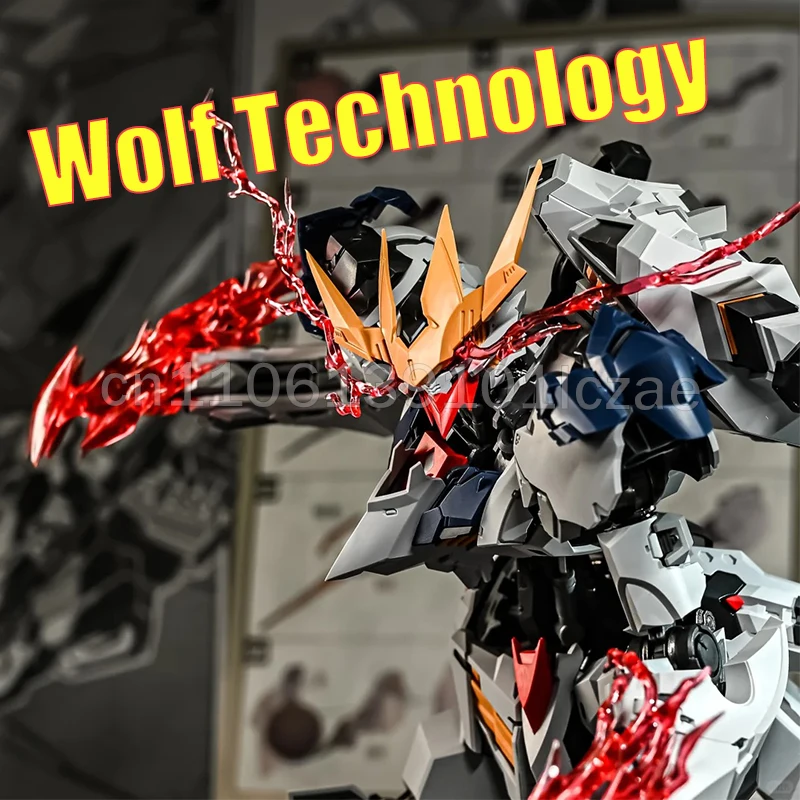 Wolf Technology Figur 1/100 Wolf King Legierungsskelett-Bausatz Mecha Stitch Montagemodell-Kit Actionfigur Spielzeug Geschenke
