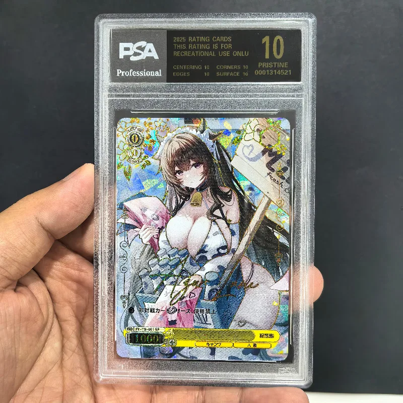 Akcesoria do gier anime DIY WS Czarne i Białe Skrzydła Edycja Pamiątkowa Kolekcja Kart Flash Azur Lane Zabawki Prezenty Urodzinowe