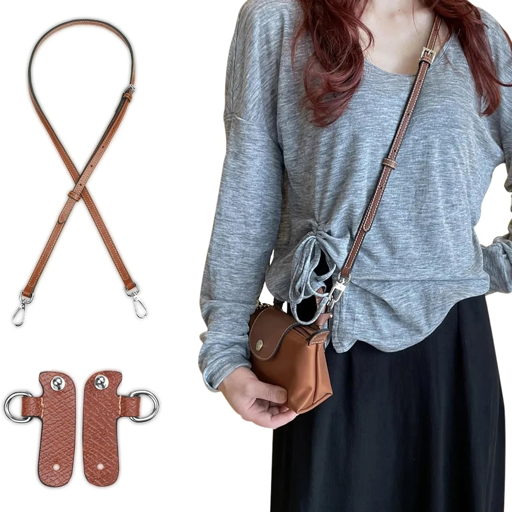 مجموعة أحزمة حقيبة بديلة لملحقات أشرطة حقيبة الكتف Longchamp Crossbody القابلة للتعديل وخالية من اللكمات