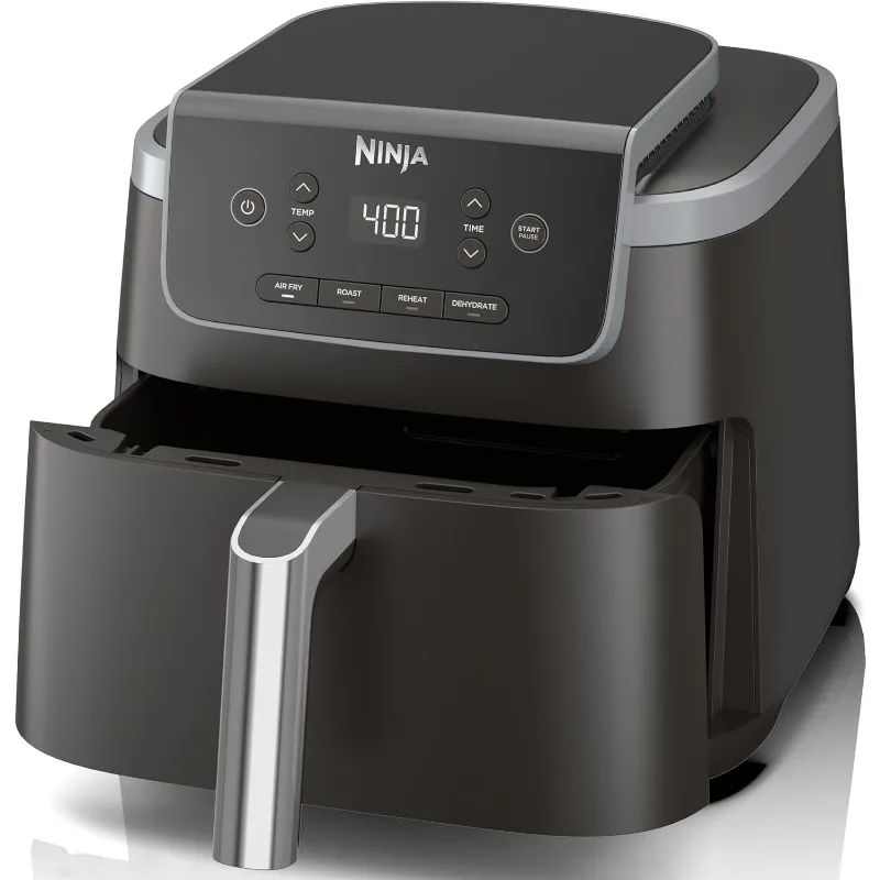 Air Fryer Pro 4 en 1, capacidad de 5 cuartos, freír al aire, hornear, calentar, deshidratar, tecnología crujiente de aire, múltiples funciones