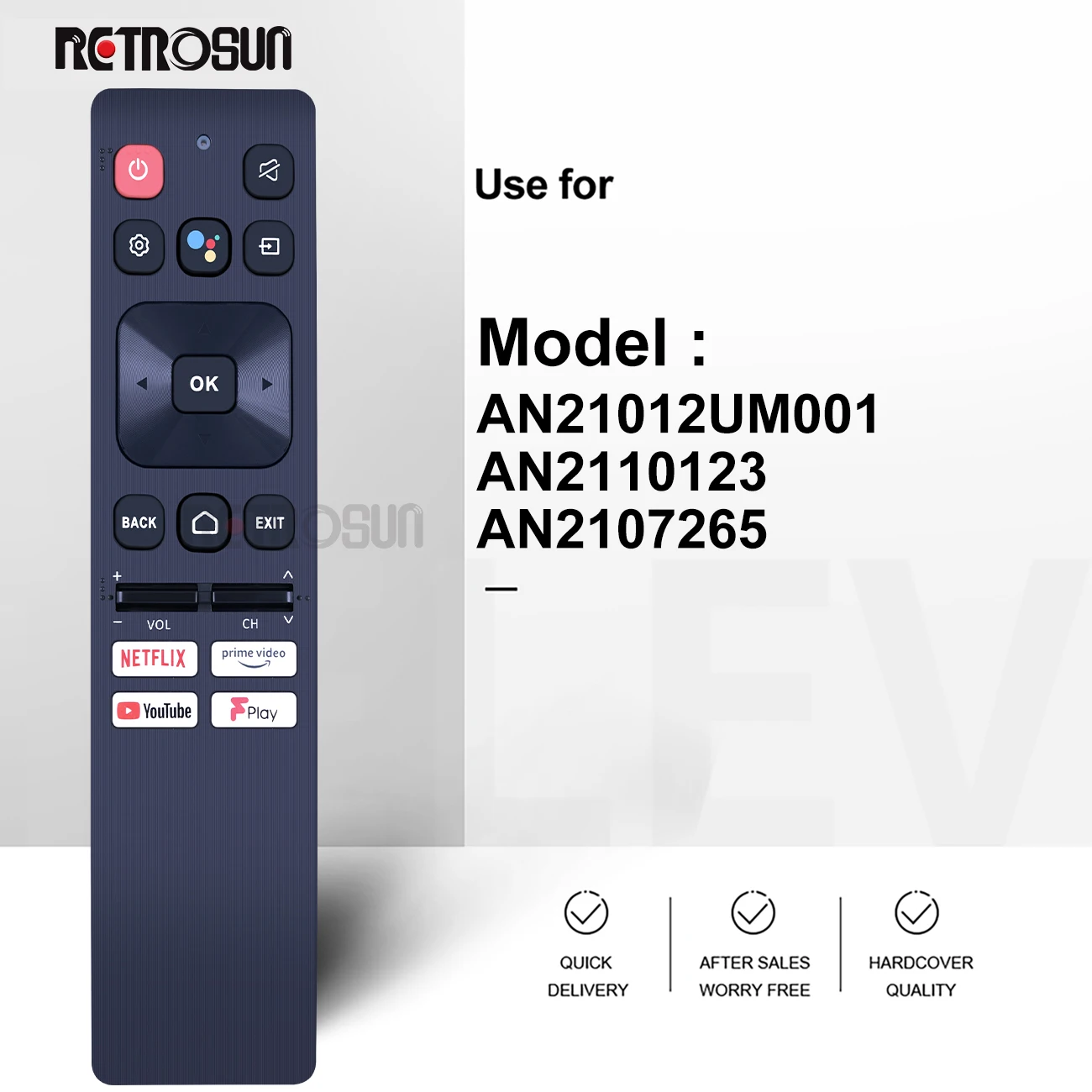 Voice Remote Control for sharp AQUOS an21012um001 an2110123 AN2107265 50EQ7EA 50EQ4EA 55EQ4EA 65EQ4EA 75EQ4EA Android TV 4K UHD