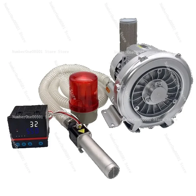 

3300W Industrial Hot Air Blower with Digital Display Compressed Air Heating for Plastic Welding Shrink Packaging